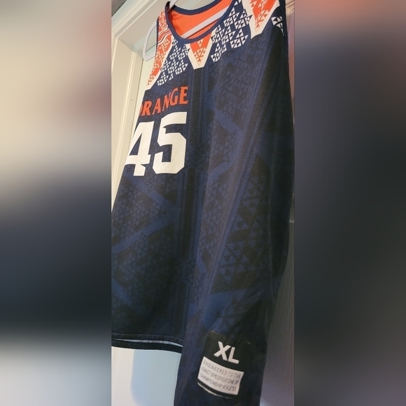 Nike Women's Syracuse Orange Reversible Lacrosse Jersey Navy White Size XL #45 - Picture 3 of 9